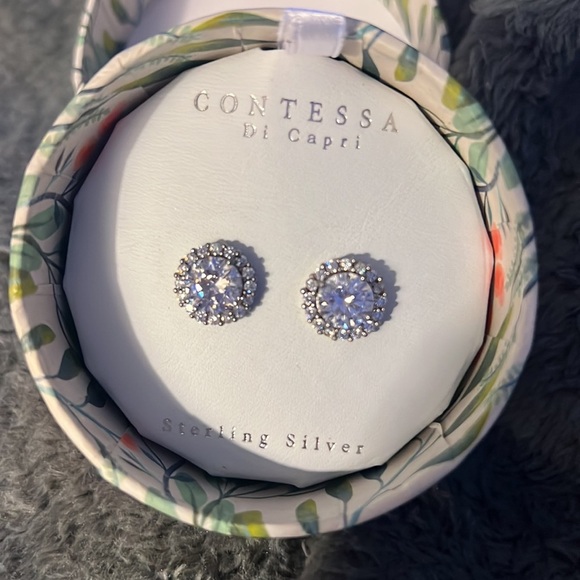 Contessa Di Capri Sterling Silver Earrings - Picture 1 of 4